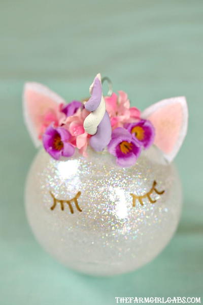 Unicorn Christmas Ornament Unicorn Christmas Ornament