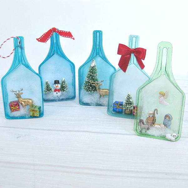 Recycled Laundry Scoop Christmas Scene Recycled Laundry Scoop Christmas Scene