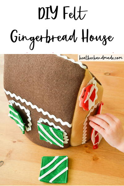 Diy Felt Gingerbread House Diy Felt Gingerbread House