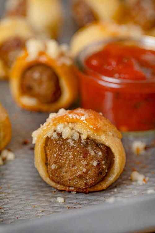 Garlic Bread Meatball Bites Garlic Bread Meatball Bites