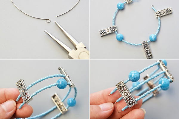 Beebeecraft Tutorials On Making Gemstone Beads Bangle Beebeecraft Tutorials On Making Gemstone Beads Bangle