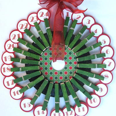 Repurposed 45 Record Advent Calendar