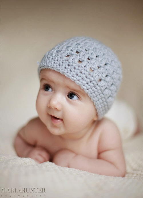 Baby Beanie In Blue Baby Beanie In Blue