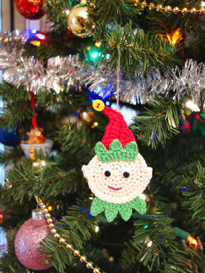 Crochet Elf Christmas Ornament