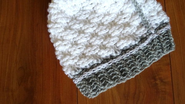 Sideways Beanie - Basketweave Stitch Sideways Beanie - Basketweave Stitch