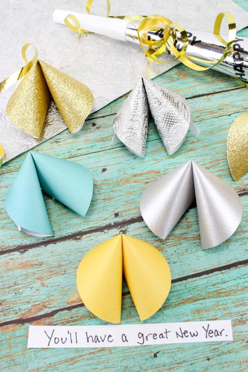 New Years Eve Paper Fortune Cookies New Year’s Eve Paper Fortune Cookies