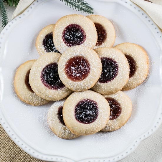 Lemon Raspberry Jam Thumbprint Cookies Lemon Raspberry Jam Thumbprint Cookies