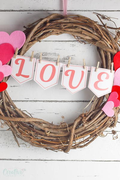Diy Valentine Wreath Diy Valentine Wreath