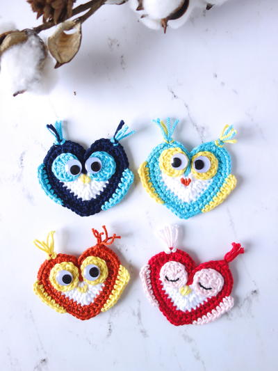 Crochet Owl Applique