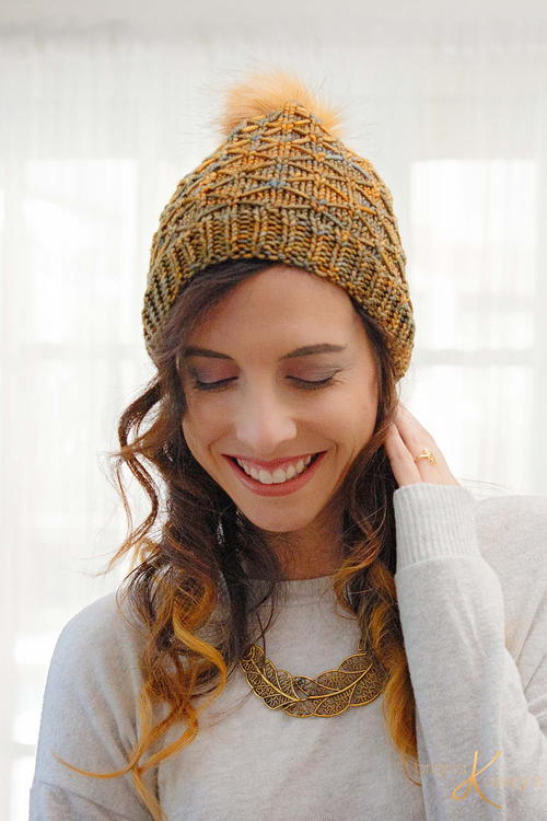 Quilted Lattice Knit Hat Quilted Lattice Knit Hat