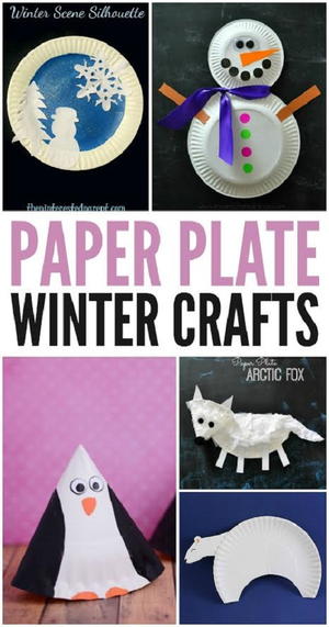 Winter Paper Plate Crafts For Kids