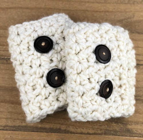 One Skein Adjustable Crochet Boot Cuffs One Skein Adjustable Crochet Boot Cuffs