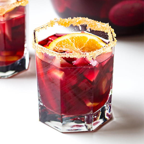 Red Sangria Loaded With Fruits Red Sangria Loaded With Fruits