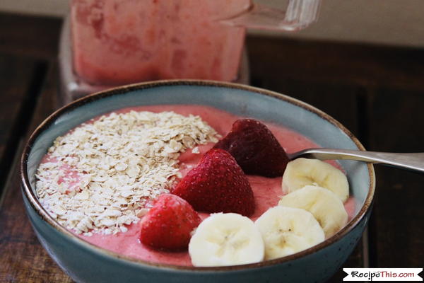 Blender Strawberry Banana Smoothie Bowl Blender Strawberry Banana Smoothie Bowl