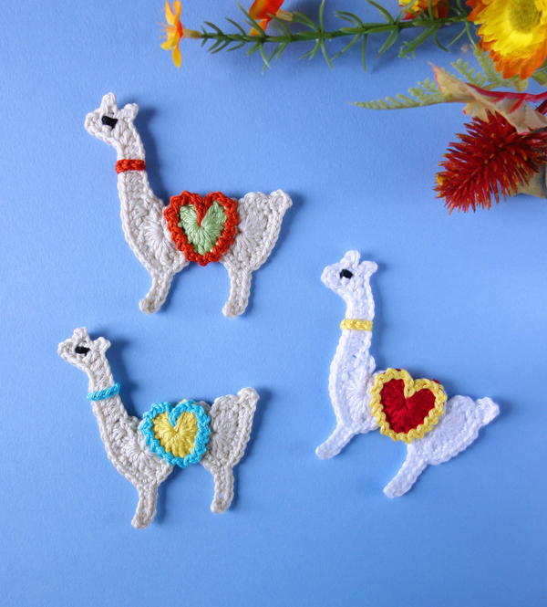 Crochet Llama Applique Crochet Llama Applique