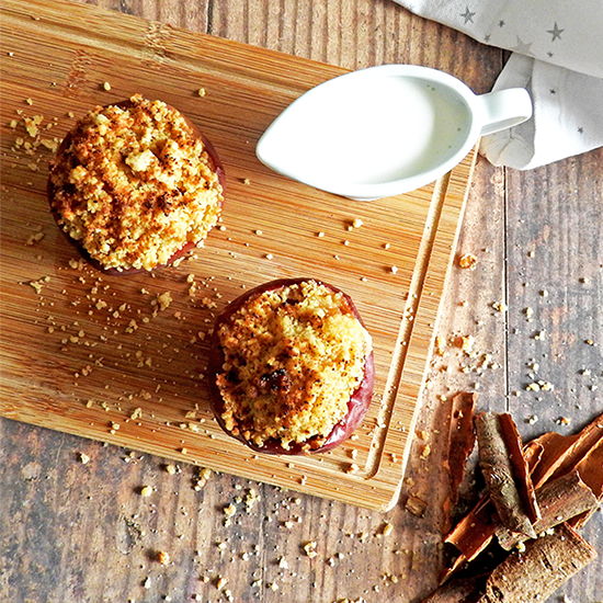 Apple Crumble In A Baked Apple Apple Crumble In A Baked Apple