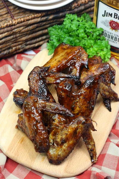 Grilled Bourbon Chicken Wings Grilled Bourbon Chicken Wings
