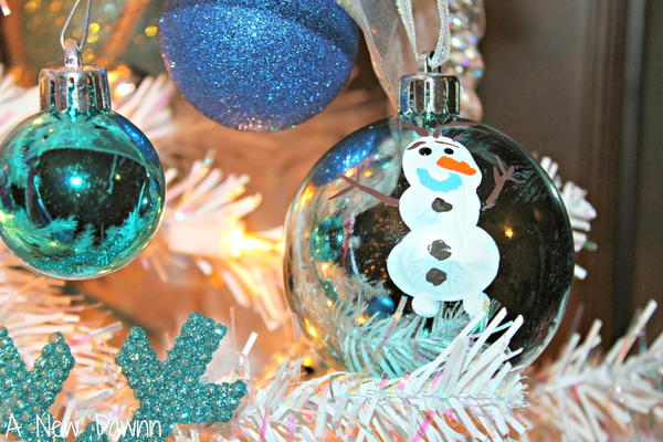 Disney Frozen Olaf Fingerprint Ornament