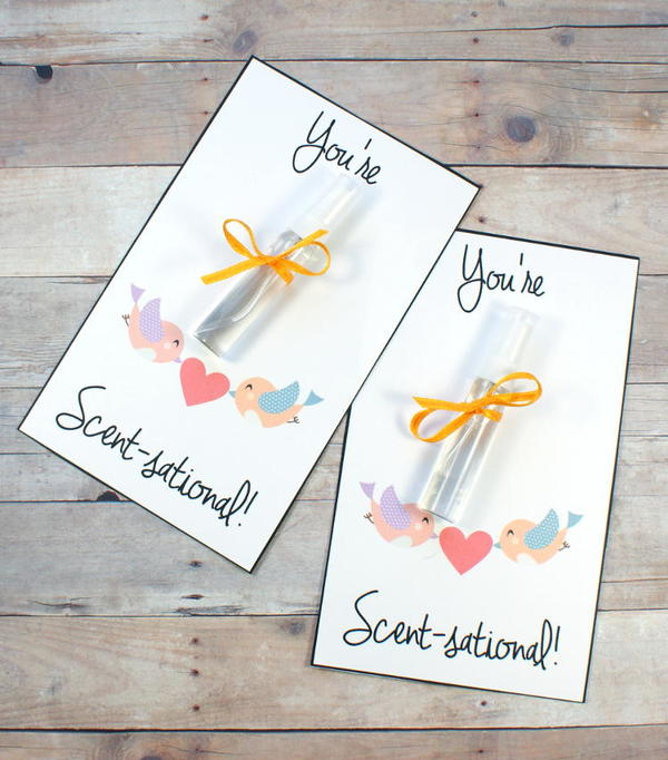 Free Printable Valentines Day Cards With Diy Perfume Minis Free Printable Valentine's Day Cards With Diy Perfume Minis