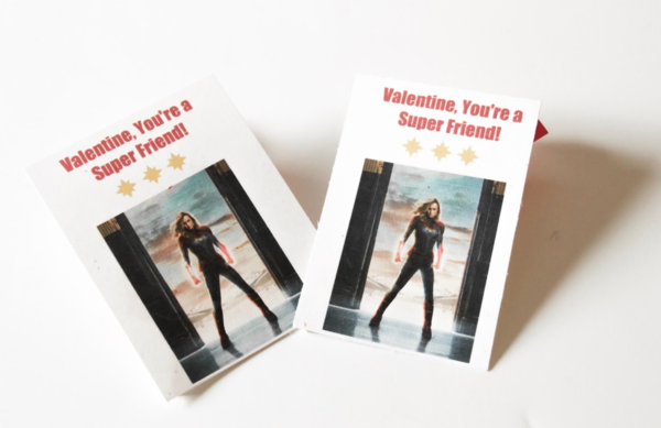Captain Marvel Valentines Cards Captain Marvel Valentine's Cards