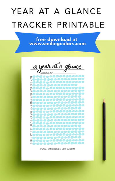 Free Year Long Habit Tracker Printable Free Year Long Habit Tracker Printable