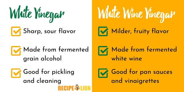 White Vinegar vs White Wine Vinegar