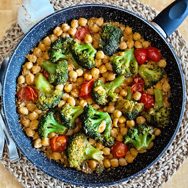 Chickpea And Broccoli Skillet Chickpea And Broccoli Skillet