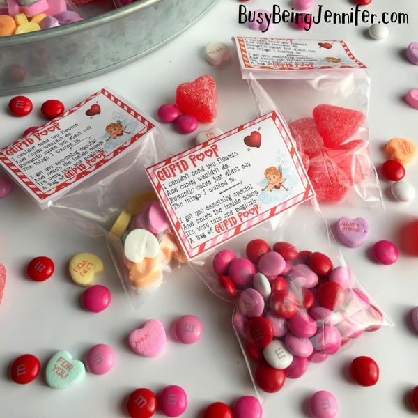Cupid Poop Valentines Treat Toppers free Printable Cupid Poop Valentines Treat Toppers {free Printable}