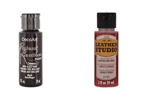 Two specialty paints on the market for painting vinyl and painting leather