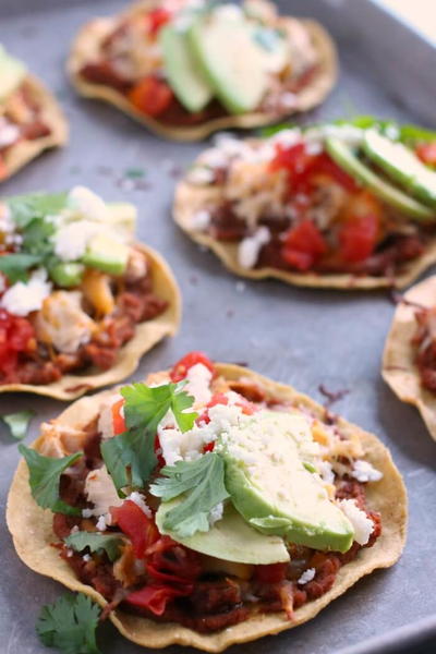 Chicken Tostadas Chicken Tostadas