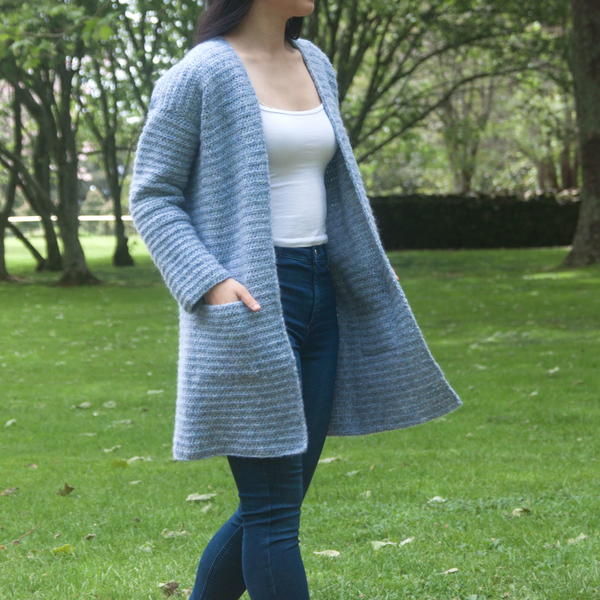 Stonewash Pocket Coatigan Stonewash Pocket Coatigan