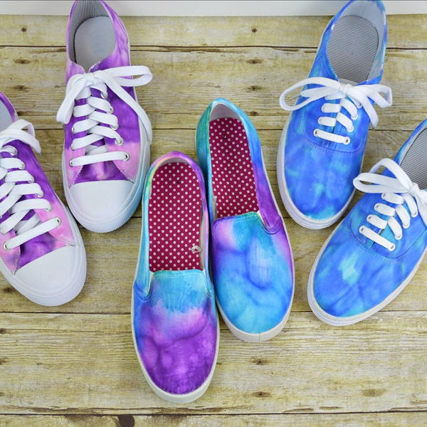 Diy Tie Dye Shoes Diy Tie Dye Shoes