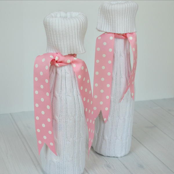 Upcycled Sweater Wine Gift Bag Upcycled Sweater Wine Gift Bag