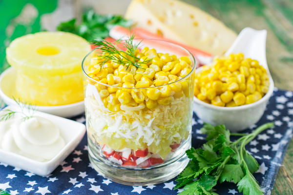 Pineapple Crab Sticks Salad Pineapple Crab Sticks Salad