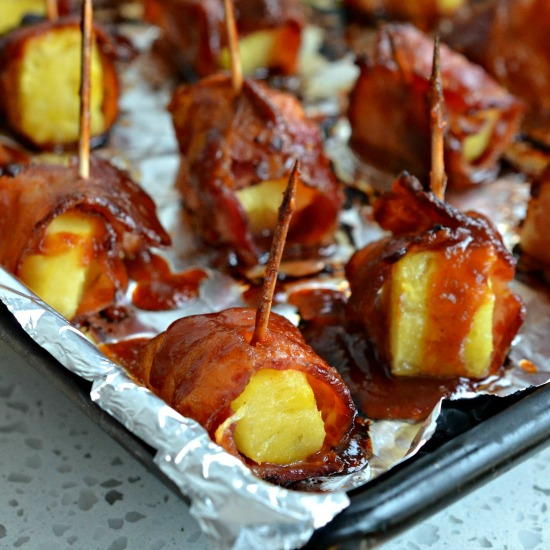 Bacon Wrapped Pineapple Bacon Wrapped Pineapple