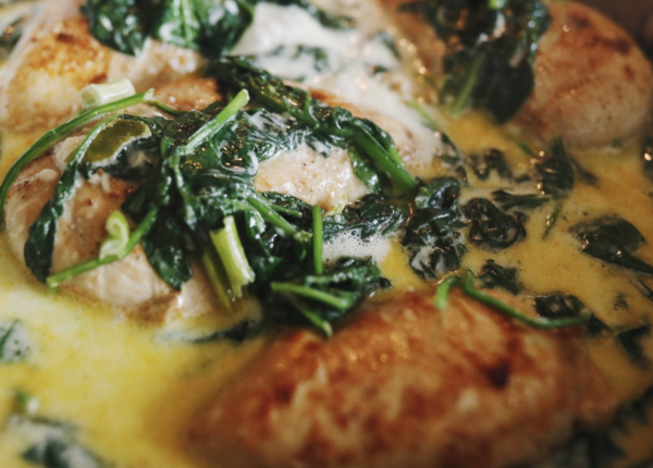 Cream Chicken With Spinach Cream Chicken With Spinach