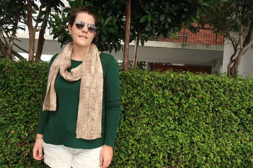 Braided Bridge Cable Scarf Braided Bridge Cable Scarf