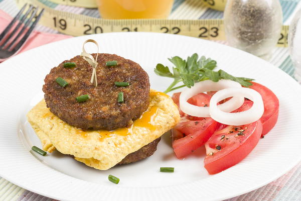 New You Veggie Sausage Sandwich