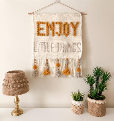 "Enjoy Little Things" Wall Hanging
