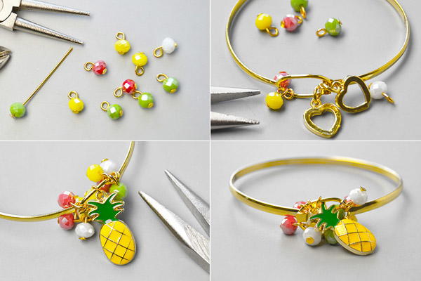 Beebeecraft Tutorials On How To Make Pineapple Bracelet With Glass Beads Beebeecraft Tutorials On How To Make Pineapple Bracelet With Glass Beads