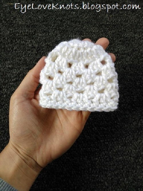 Chunky-like Preemie Granny Square Beanies Chunky-like Preemie Granny Square Beanies