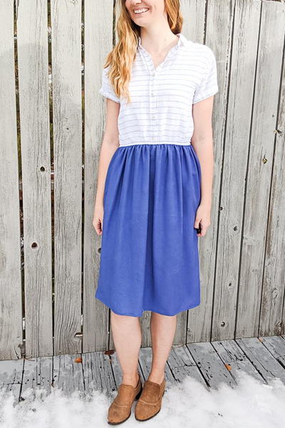 Button Up Shirt To Dress Tutorial Button Up Shirt To Dress Tutorial