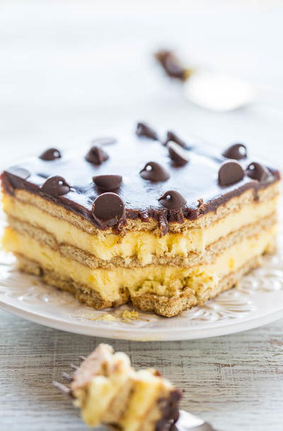 Homemade Boston Cream Icebox Cake Homemade Boston Cream Icebox Cake