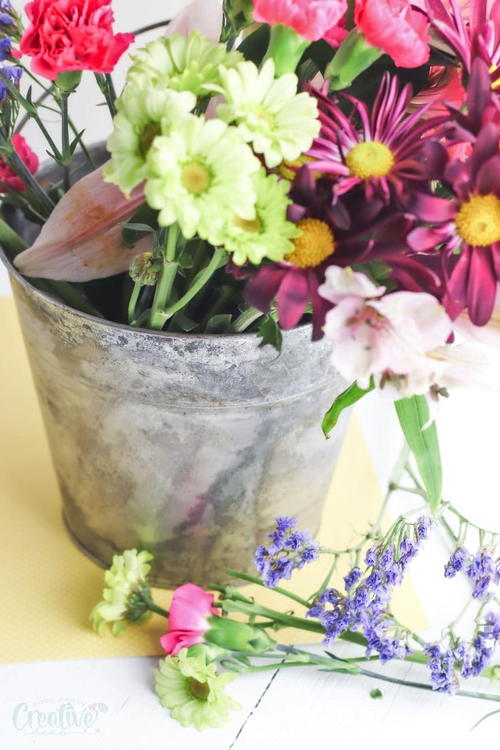Vintage Galvanized Bucket Vintage Galvanized Bucket