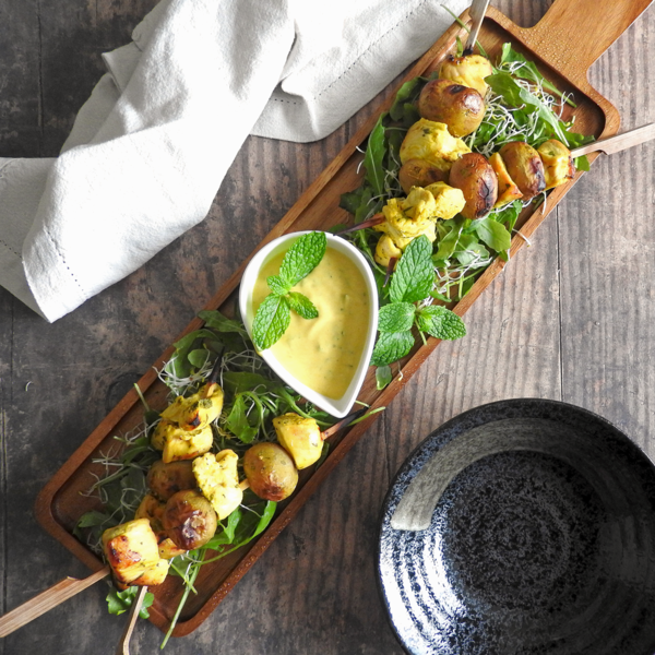 Curried Chicken Kebabs Curried Chicken Kebabs