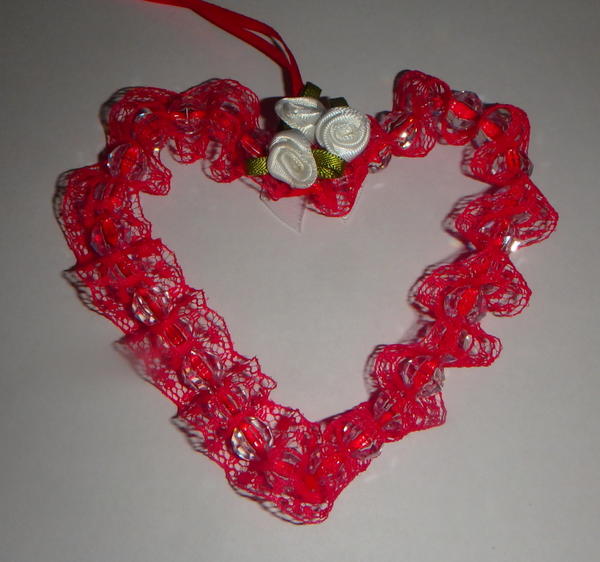 Lovely Victorian Lace Heart Ornament Lovely Victorian Lace Heart ❤️ Ornament