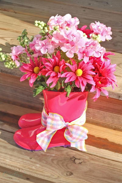 Rain Boots Vase Rain Boots Vase
