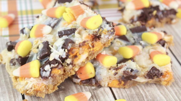 Candy Corn Cookie Bars Recipe Candy Corn Cookie Bars Recipe