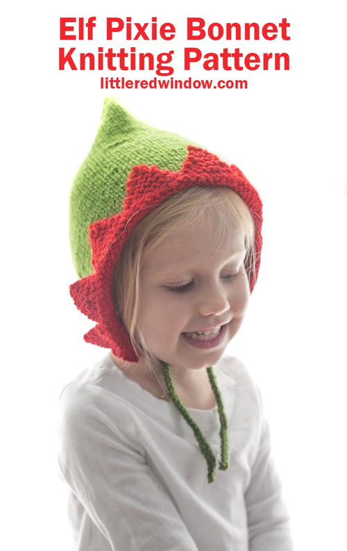 Elf Pixie Bonnet Knitting Pattern Elf Pixie Bonnet Knitting Pattern