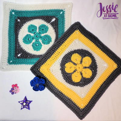 Bright Star Crochet Square